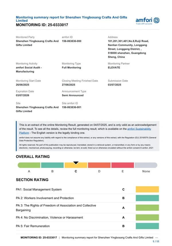 BSCI Certification