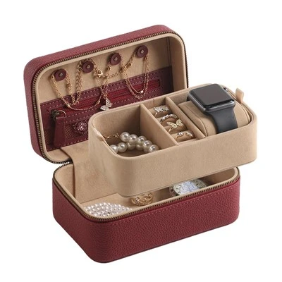 Real Leather Jewelry Box